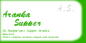 aranka supper business card